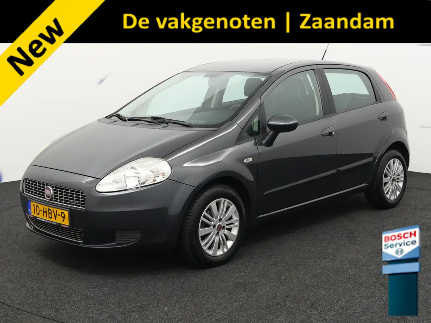Fiat Grande Punto 1.4-16V Edizione Lusso Airco, boordcomputer, Elek. Grijs - 1