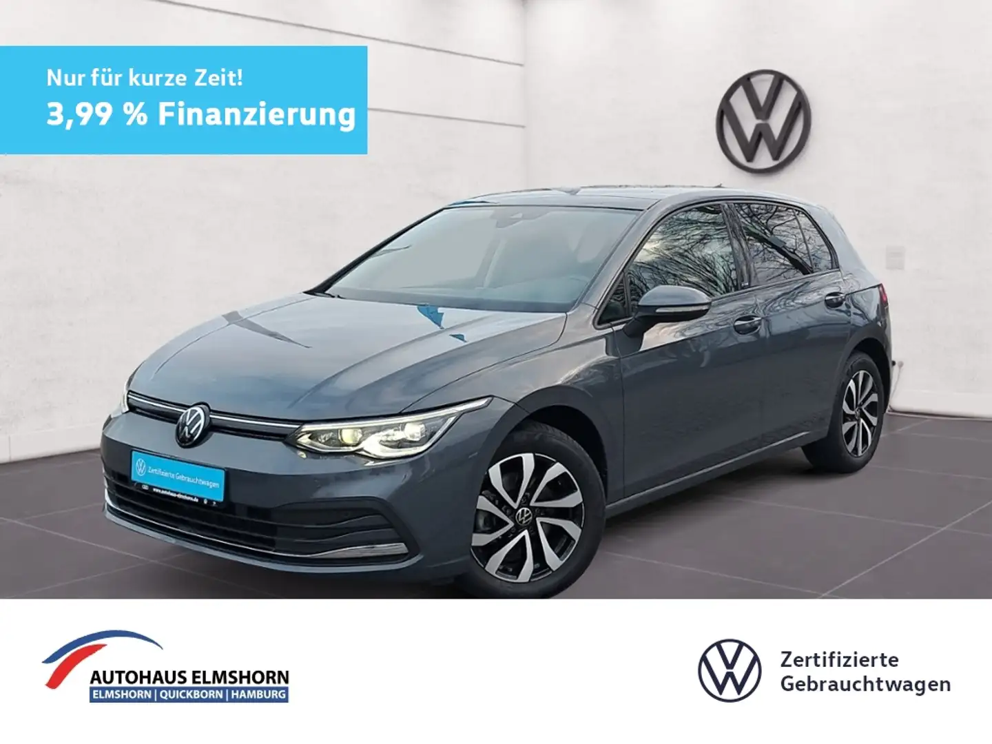 Volkswagen Golf VIII Active 1.5 eTSI DSG 3,99% PANO NAV MATRIX KA Grau - 1