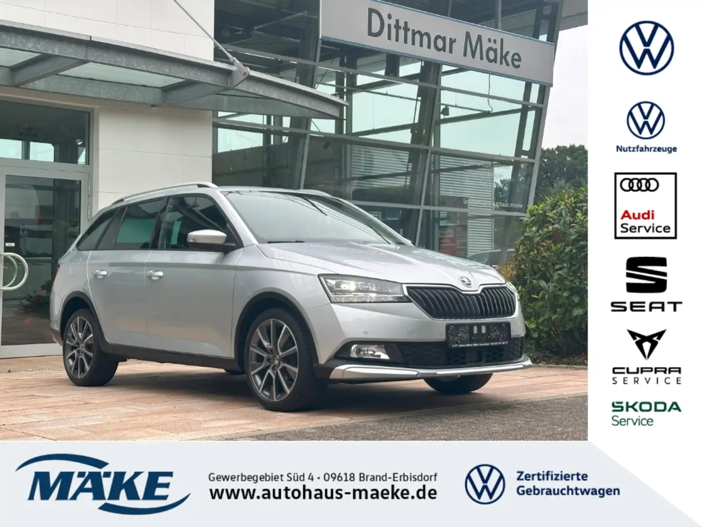 Skoda Fabia Combi Scoutline 1.0 TSI NAV LED GRA ALU Silber - 1