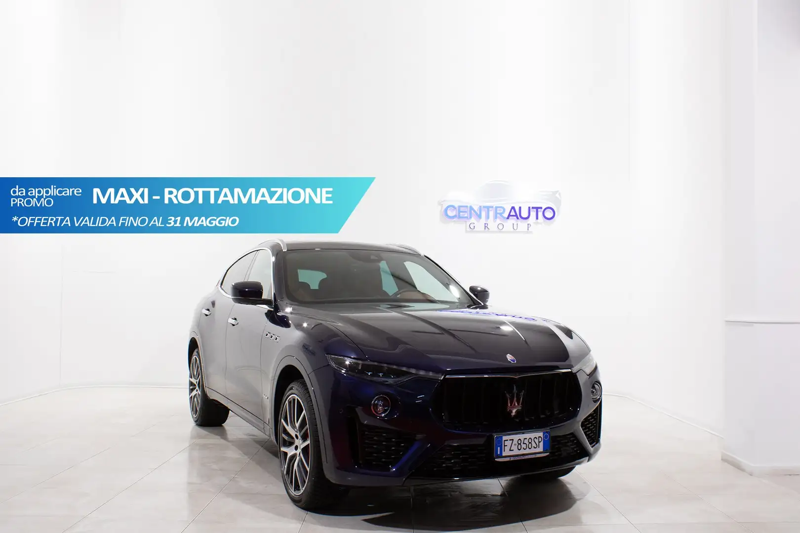 Maserati Levante 3.0 V6D 275cv Gransport *TETTO,PELLE,CERCHI 21''* Modrá - 1