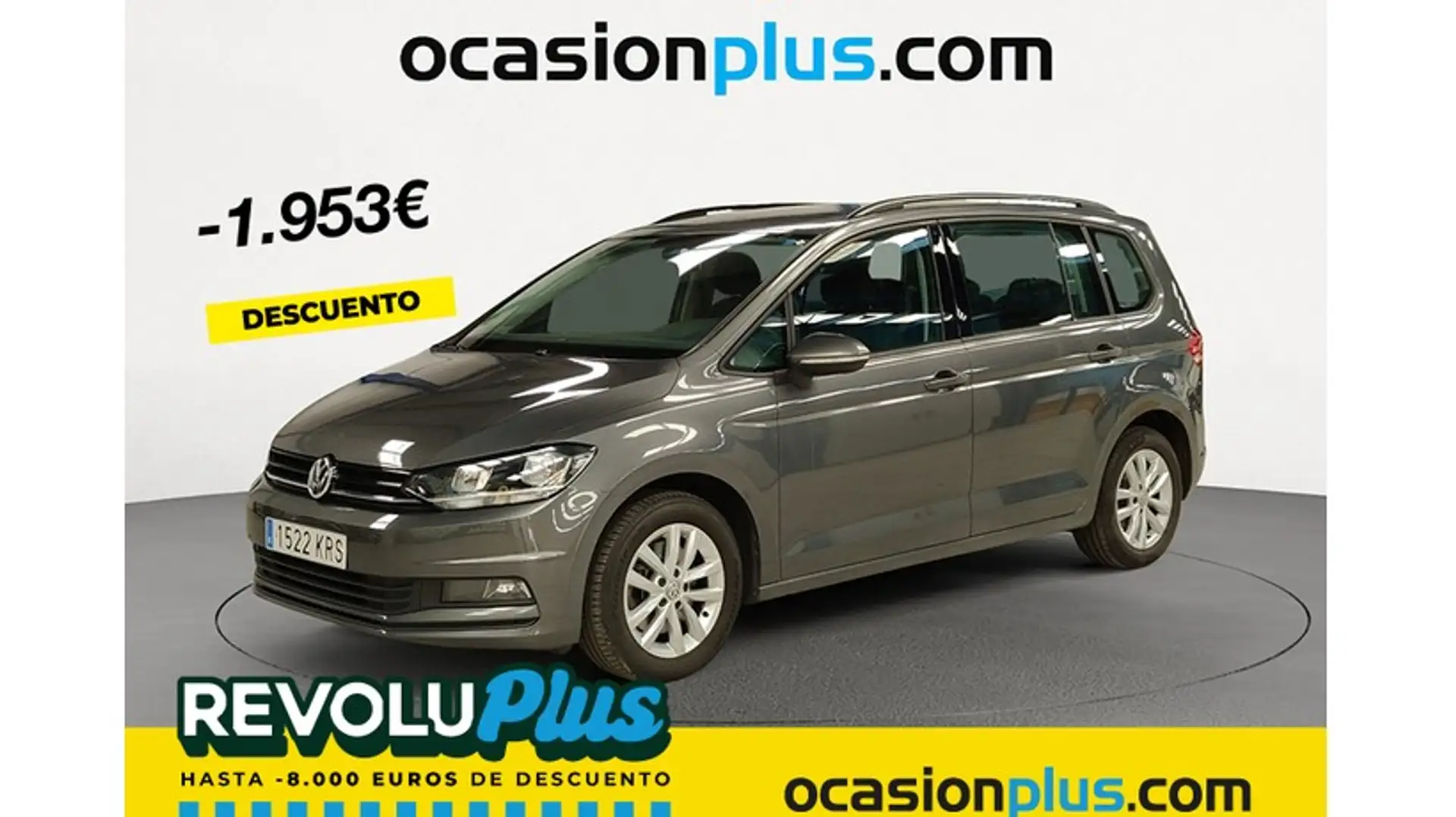 Volkswagen Touran 1.6TDI Business and Navi 85kW RAC Gris - 1
