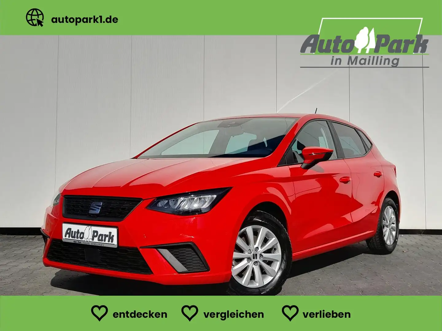 SEAT Ibiza 1.0 TSI NAVI~APP~VIRTUELLC~SHZ~PDC~ALU~GRA Rot - 1