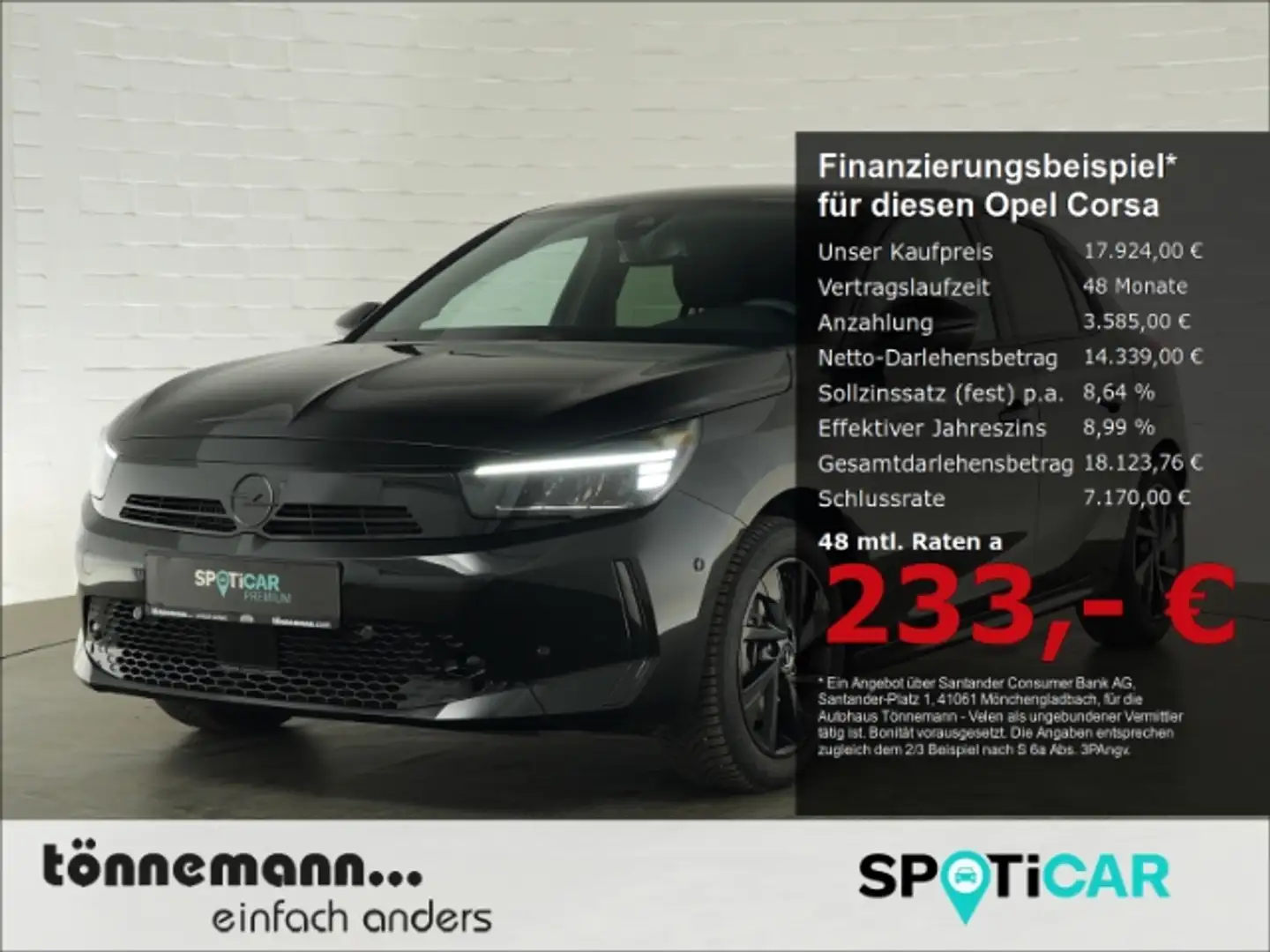 Opel Corsa F FACELIFT GS+LED MATRIXLICHT+NAVI+RÜCKFAHRKAMERA+ Negro - 1