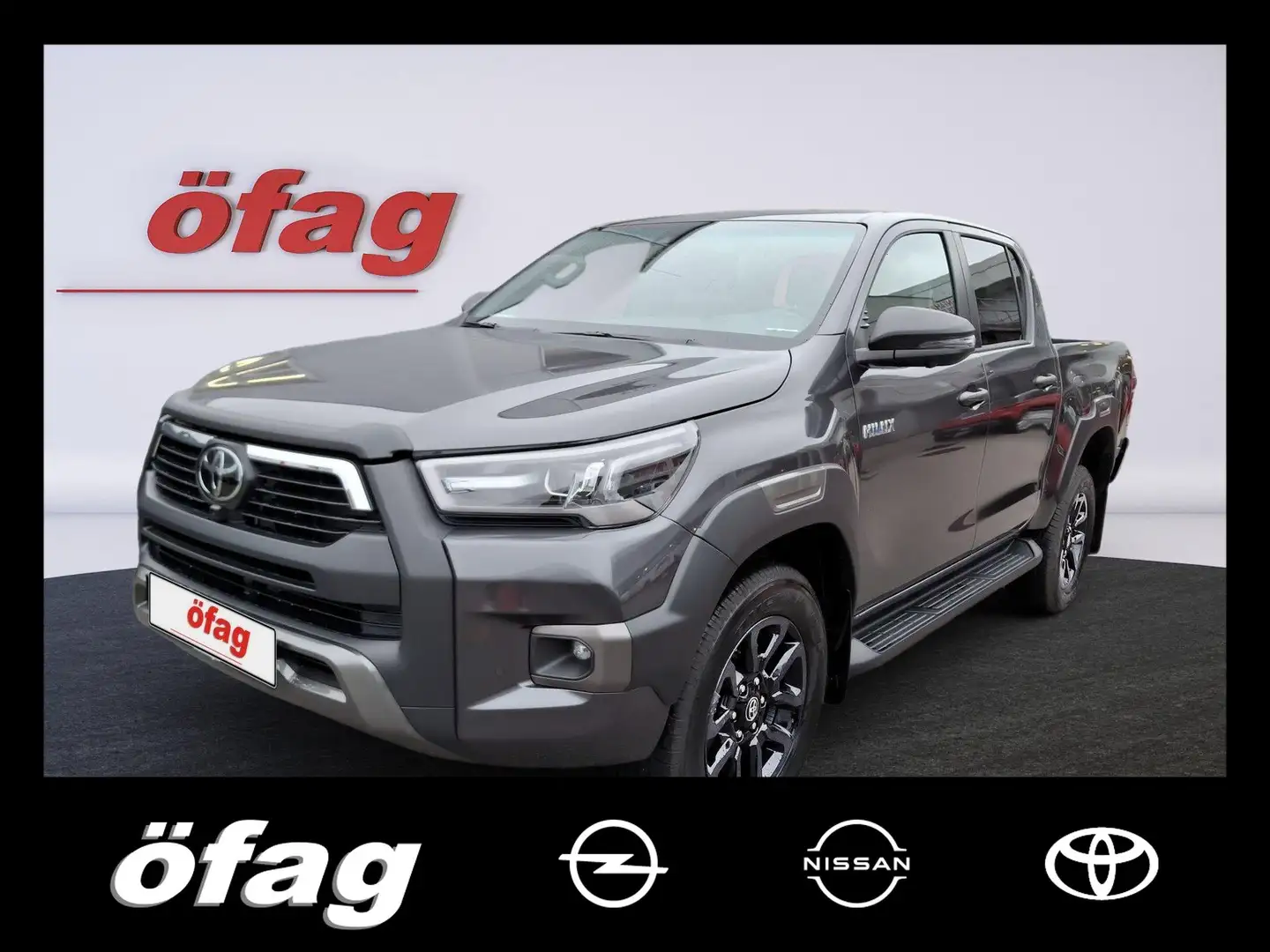 Toyota Hilux DK Invincible 4WD 2.8 D-4D MHEV Aut. Grau - 1