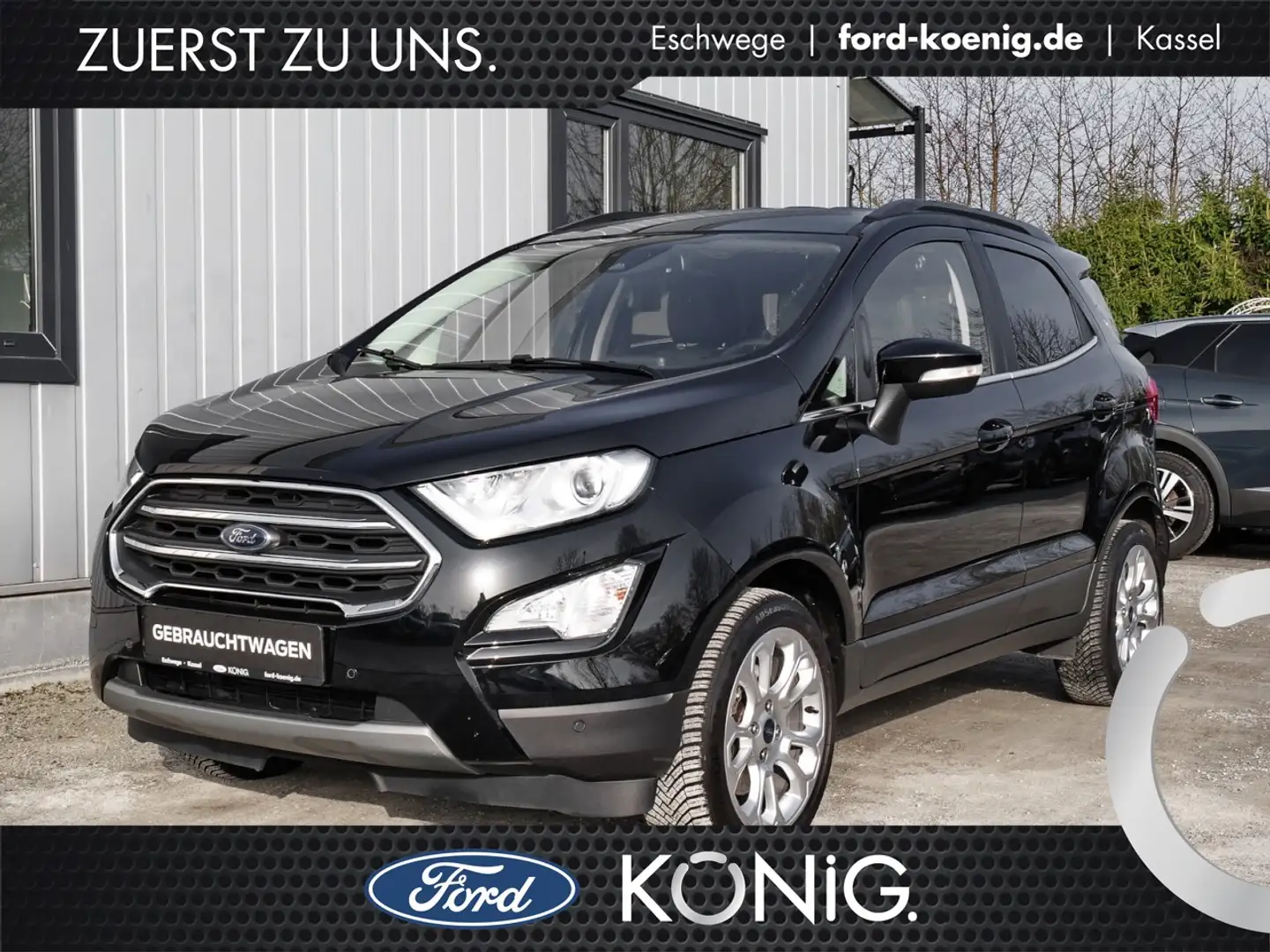 Ford EcoSport Titanium 1.0 EB Kamera+Sitzheizung Klima Navi Negro - 1