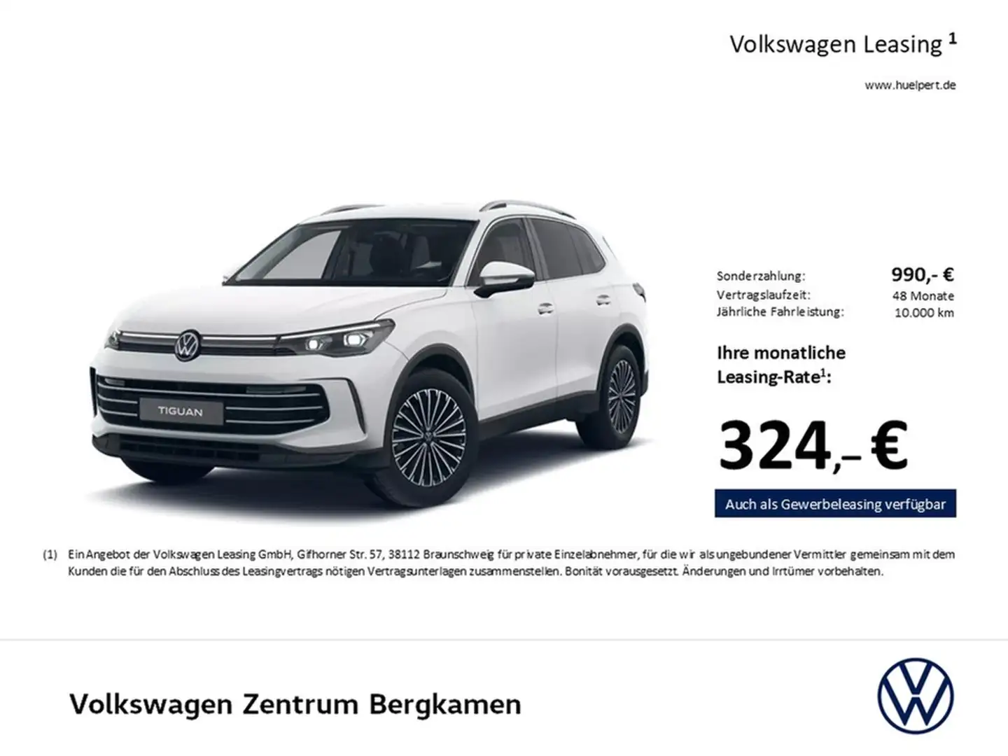 Volkswagen Tiguan 1.5 eTSI ELEGANCE NEUES MODELL AHK 360CAM Weiß - 2