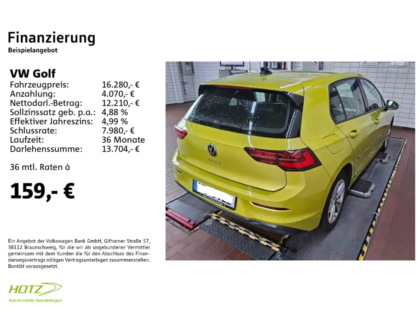 Volkswagen Golf VIII 2.0 TDI Life LED-Matrix/NAVI/APP Gelb - 2