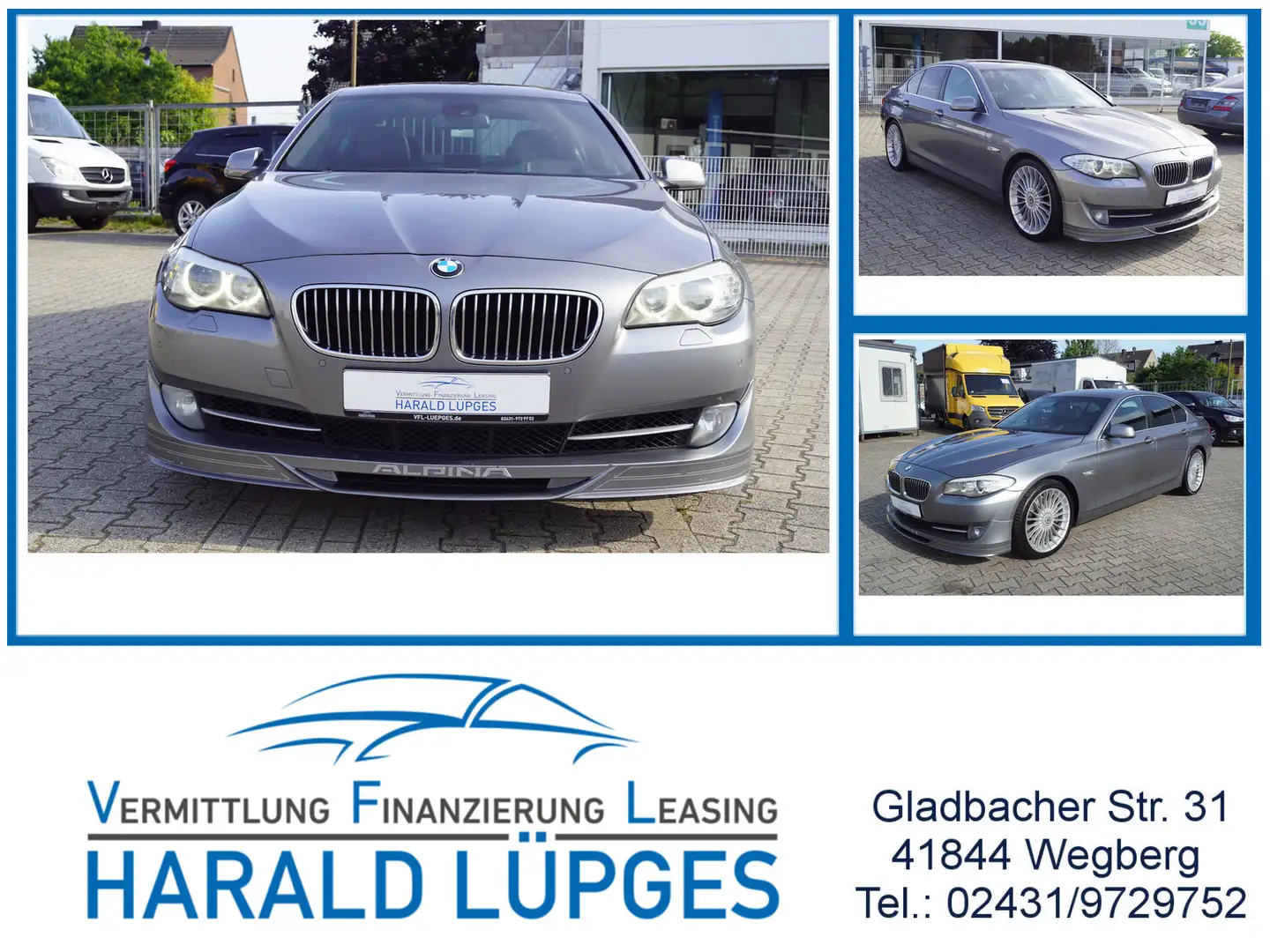 Alpina D5 Lim. Biturbo, Leder, Headup, Navi, Schiebedach Šedá - 1