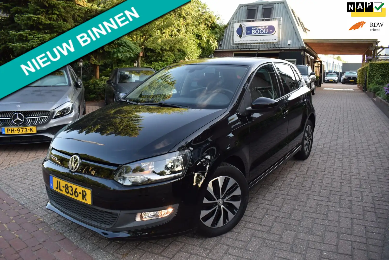 Volkswagen Polo 1.0 TSI BlueMotion Connected Series AUTOM /NAVI/CR Zwart - 1