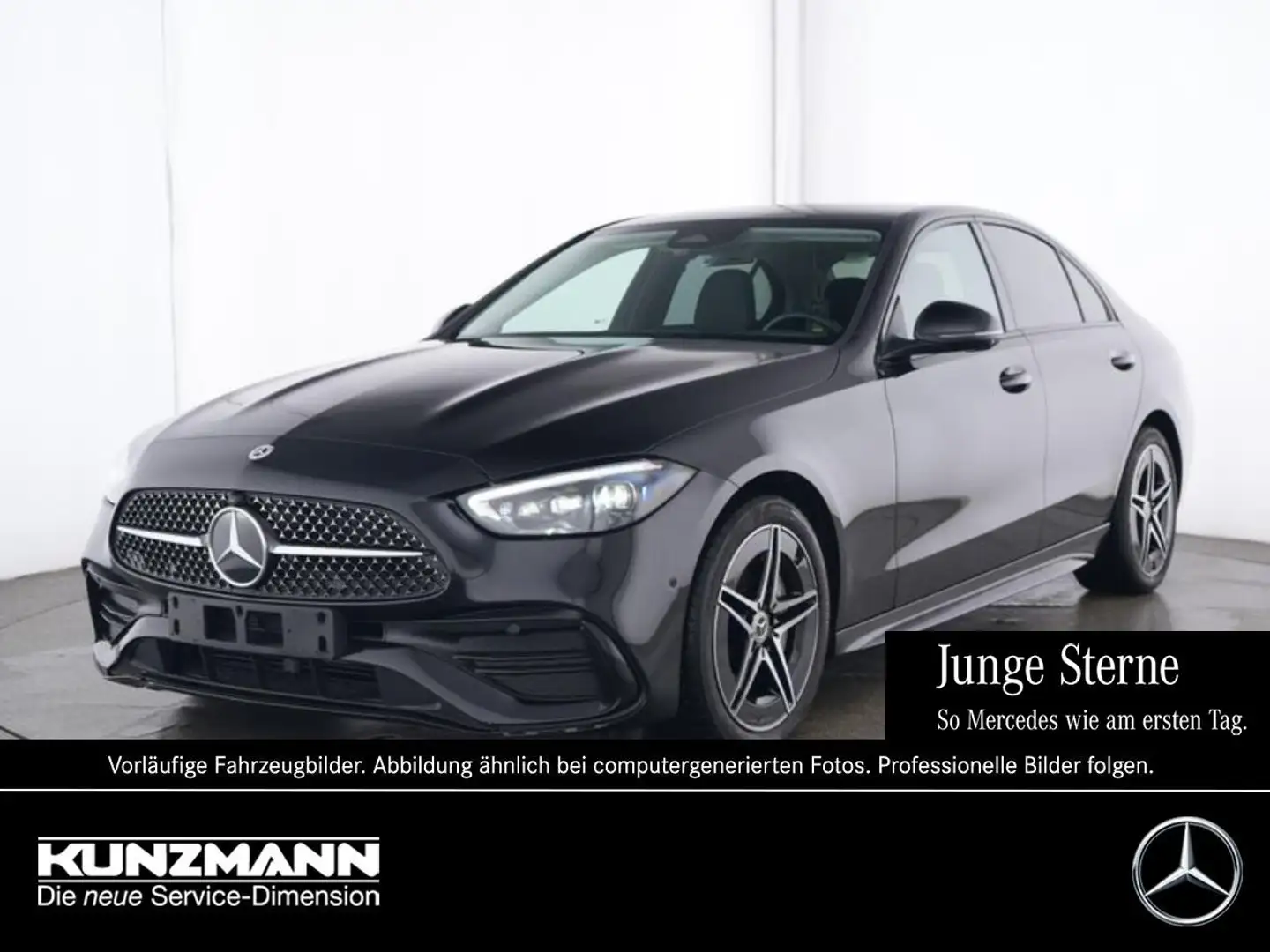Mercedes-Benz C 220 d AMG Night Navi Schiebedach Memory 360° Schwarz - 1