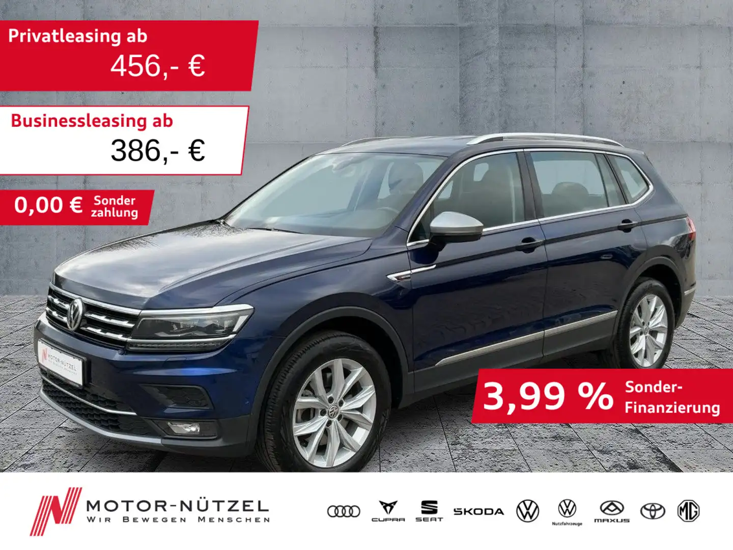Volkswagen Tiguan Allspace 2.0 TDI DSG 4M HIGHLINE LED+ACC Azul - 1
