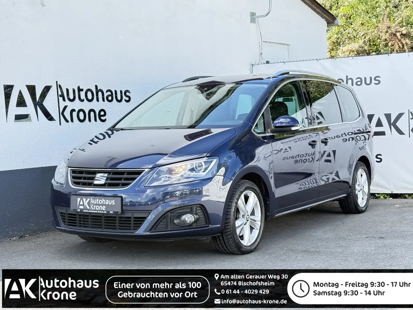 SEAT Alhambra 2.0 TDI Style Plus *7-SITZE*NAVI*MEMORY *KAMERA Blau - 1
