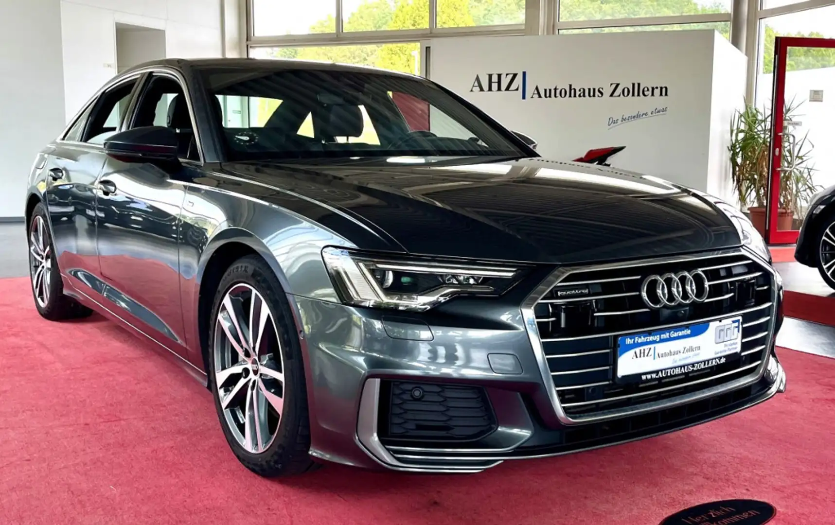 Audi A6 50 TDI 2x S Line MATRIX ACC AHK LEDER Gris - 1