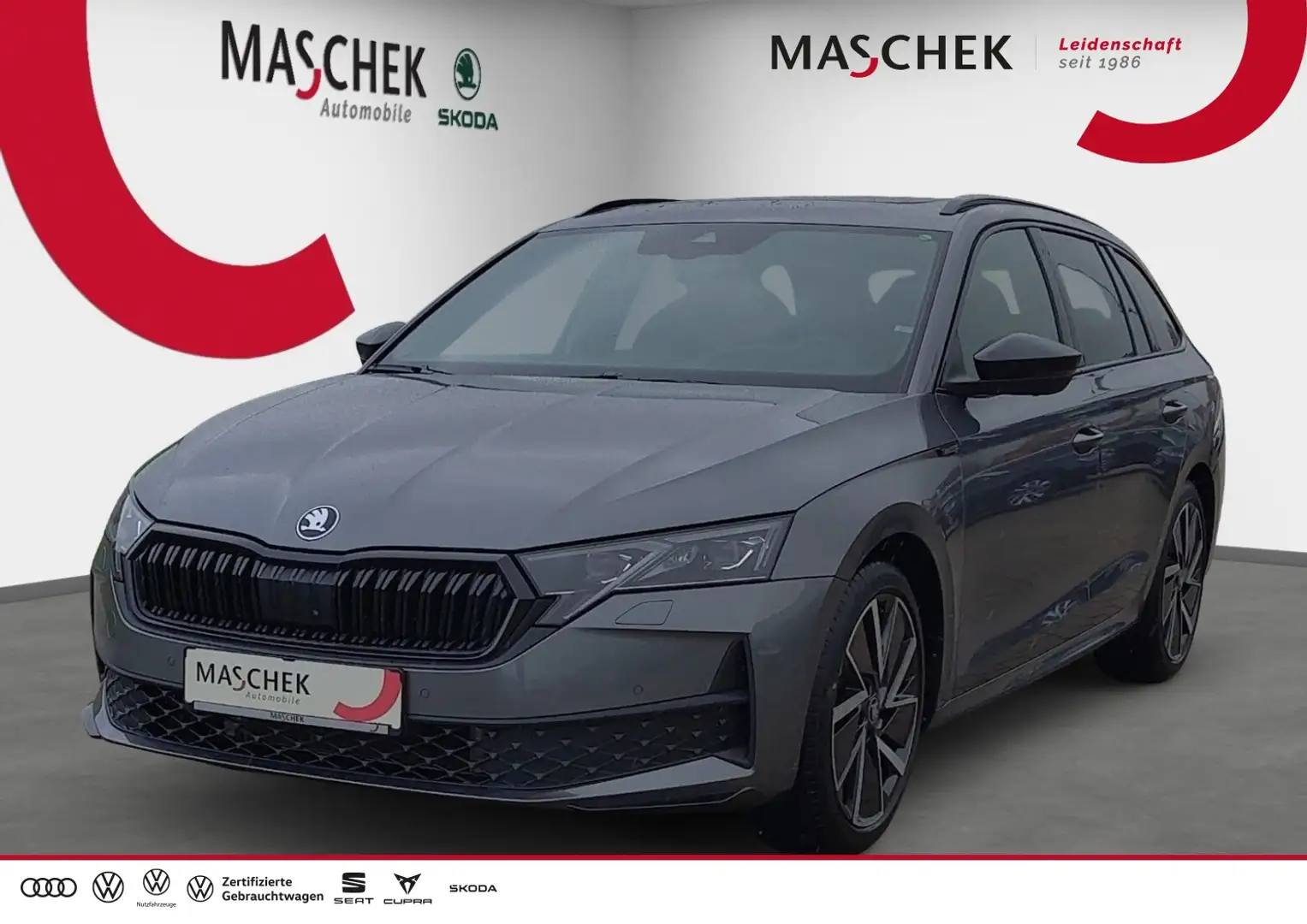 Skoda Octavia Combi Sportline 1.5 TSI AHK Pano Navi PDC GRA Sitz Grau - 1