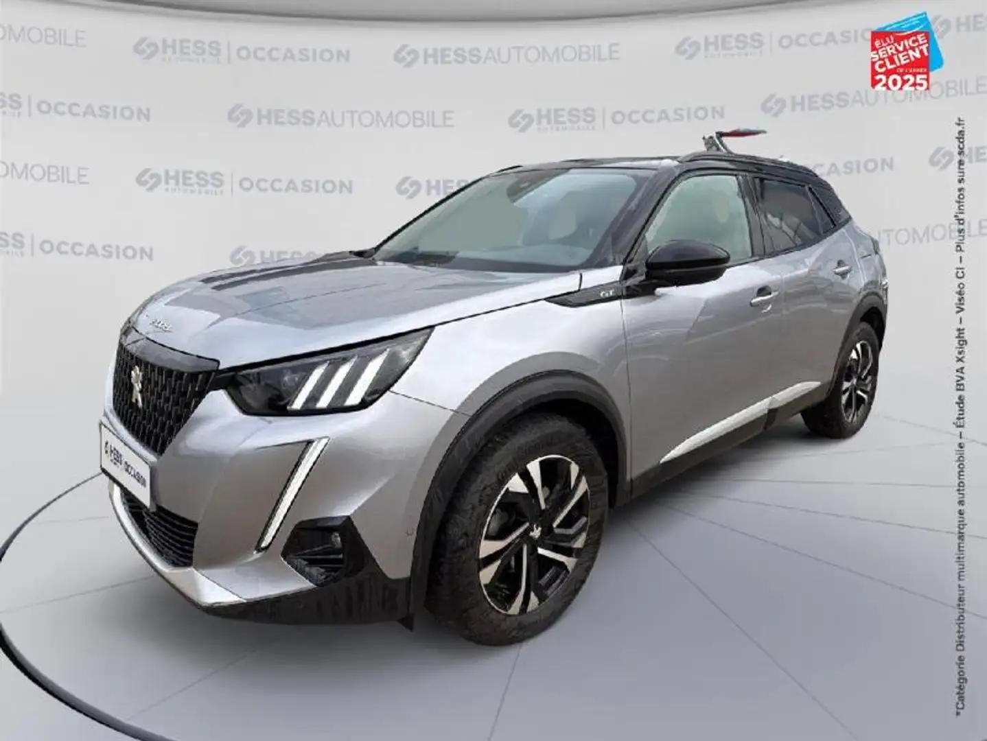 Peugeot 2008 1.2 PureTech 130ch S\u0026S GT EAT8 Gris - 1