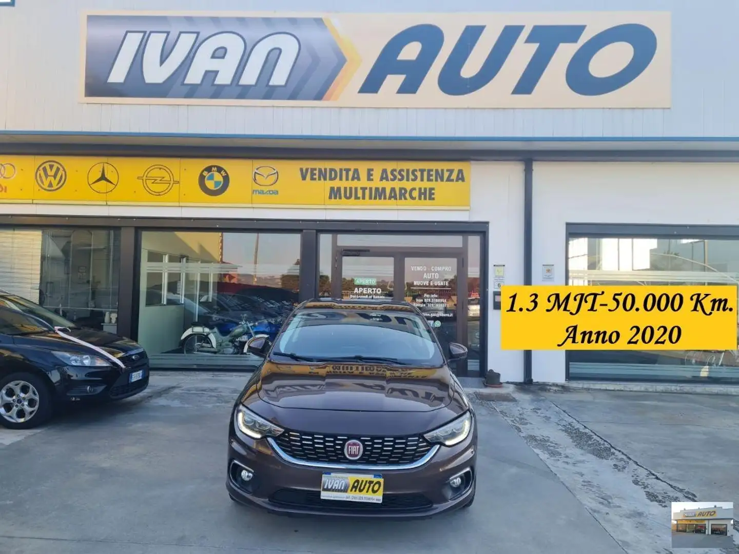 Fiat Tipo 1.3 MJT-50.000 Km-Anno 2020 Bronzo - 1