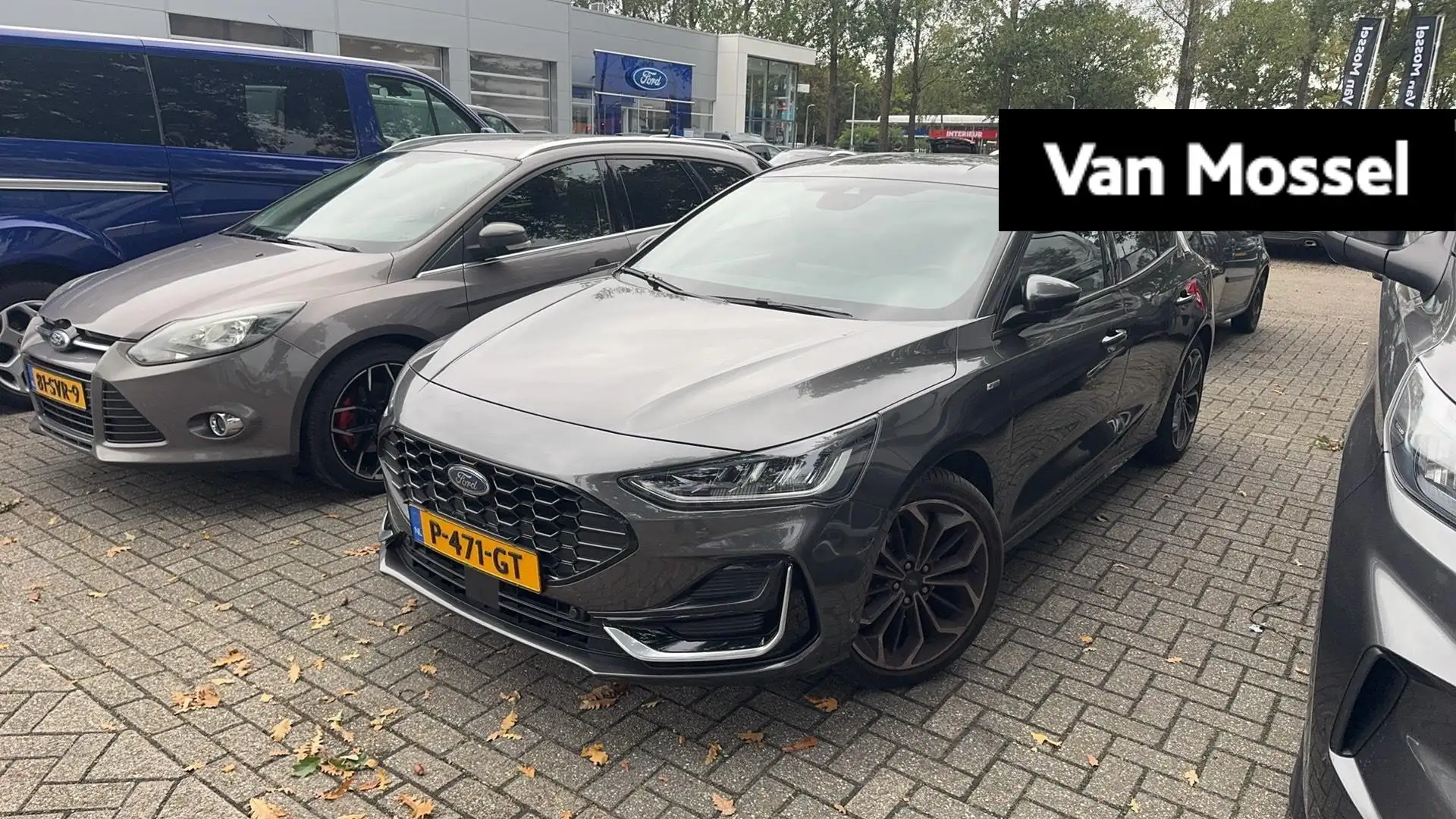 Ford Focus 1.0 EcoBoost Hybrid ST Line Vignale camera lederen Grijs - 1