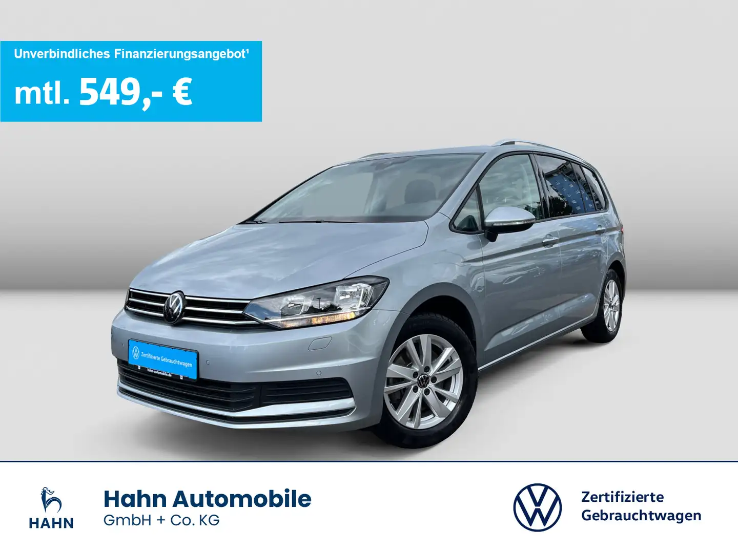 Volkswagen Touran 1.5TSI DSG Comfortline 7-Sitzer Navi AHK Silber - 1