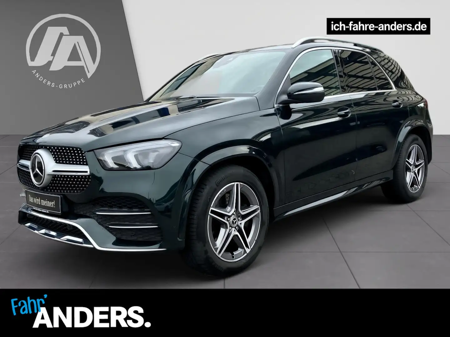 Mercedes-Benz GLE 400 d 4M AMG+Pano+Burm+Distr+Sthz+HUD+AHK+36 Grün - 1