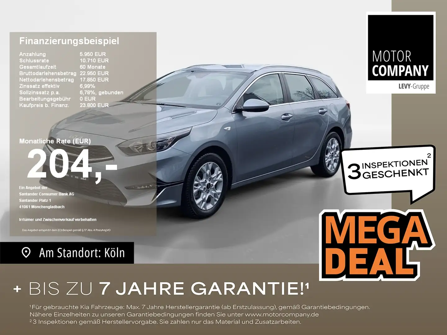 Kia Ceed SW / cee'd SW Ceed Sportswagon 1.5 T-GDI Vision +DCT+Allwetter+ Silber - 1