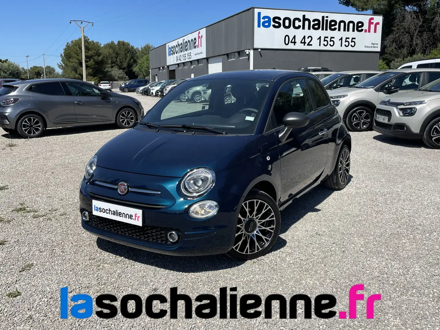 Fiat 500 1.0 70 ch Hybride BSG S/S Bleu - 1