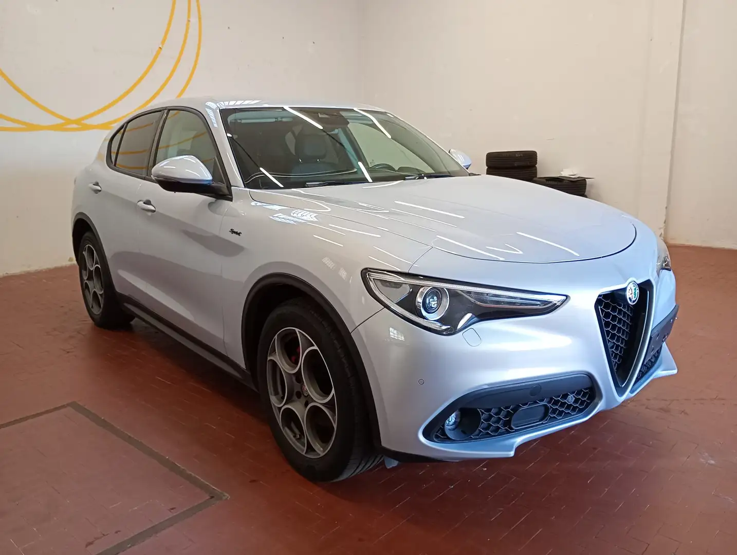 Alfa Romeo Stelvio 2.2d 190cv Sprint Q4 Navi+Palette al Vol.+Camera Bianco - 1