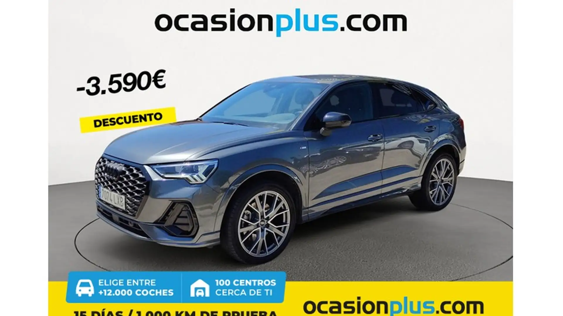 Audi Q3 Sportback 40 TDI Black line quattro S tronic 147kW Grijs - 1