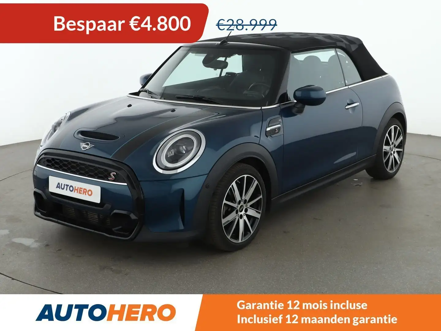 MINI Cooper S Cabrio Cooper S Sidewalk Edition Bleu - 1