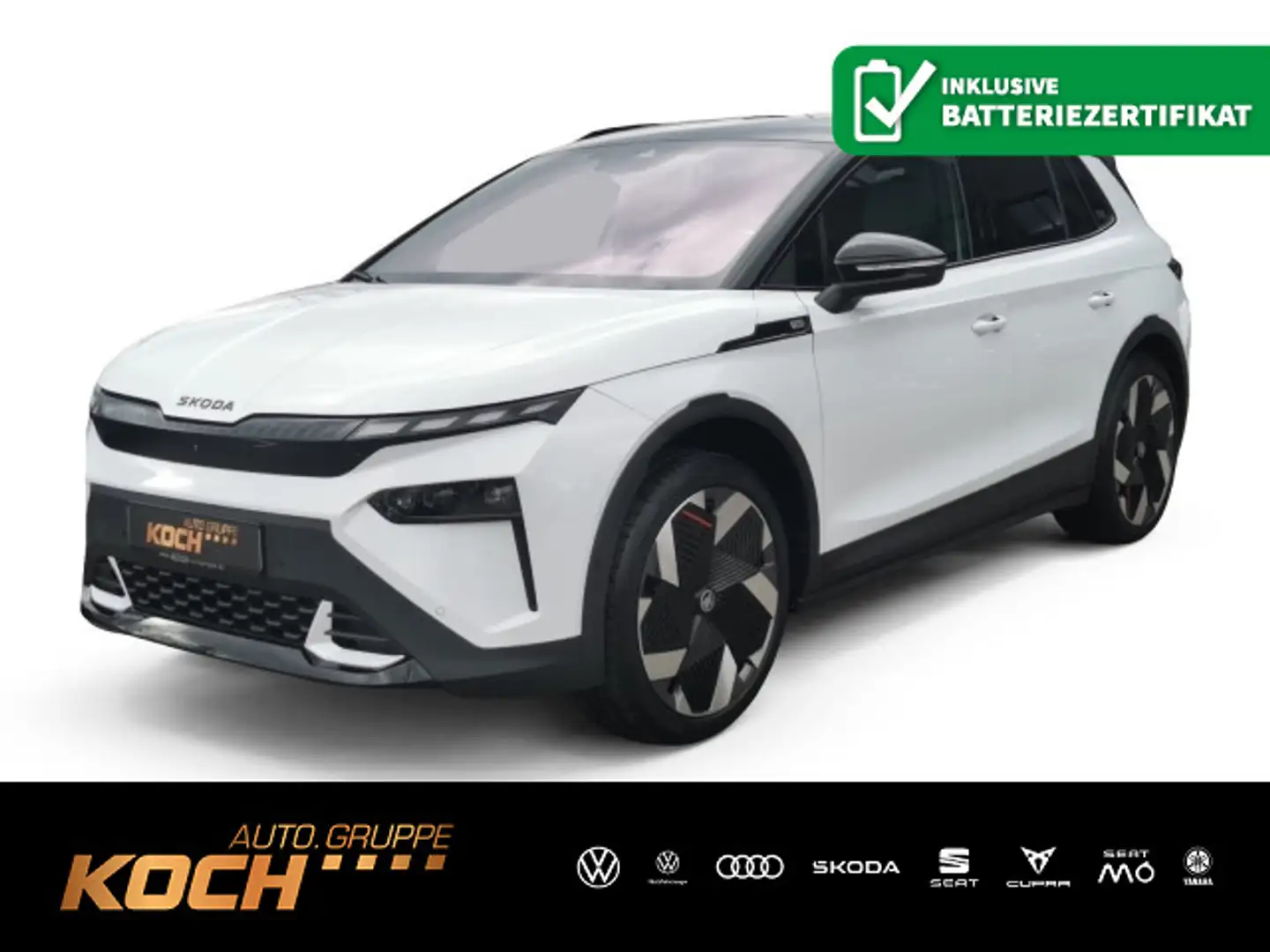 Skoda 85*FIRST EDITION*NAVI*ACC*WÄRMEPUMPE*AHK* Weiß - 1
