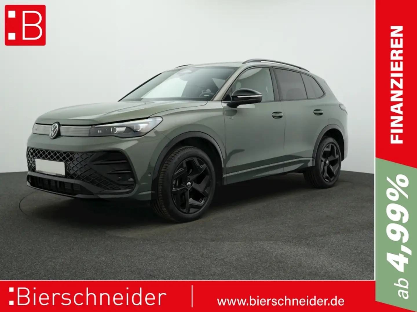Volkswagen Tiguan 2.0 TDI DSG 4Mo. R-Line BLACK-STYLE AHK H&K ALU19 Grün - 1