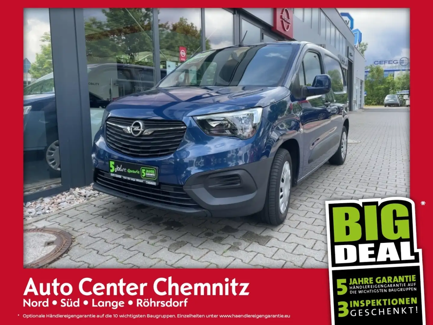 Opel Combo E Cargo 1.5 D Edition Multimedia/PDC Bleu - 1