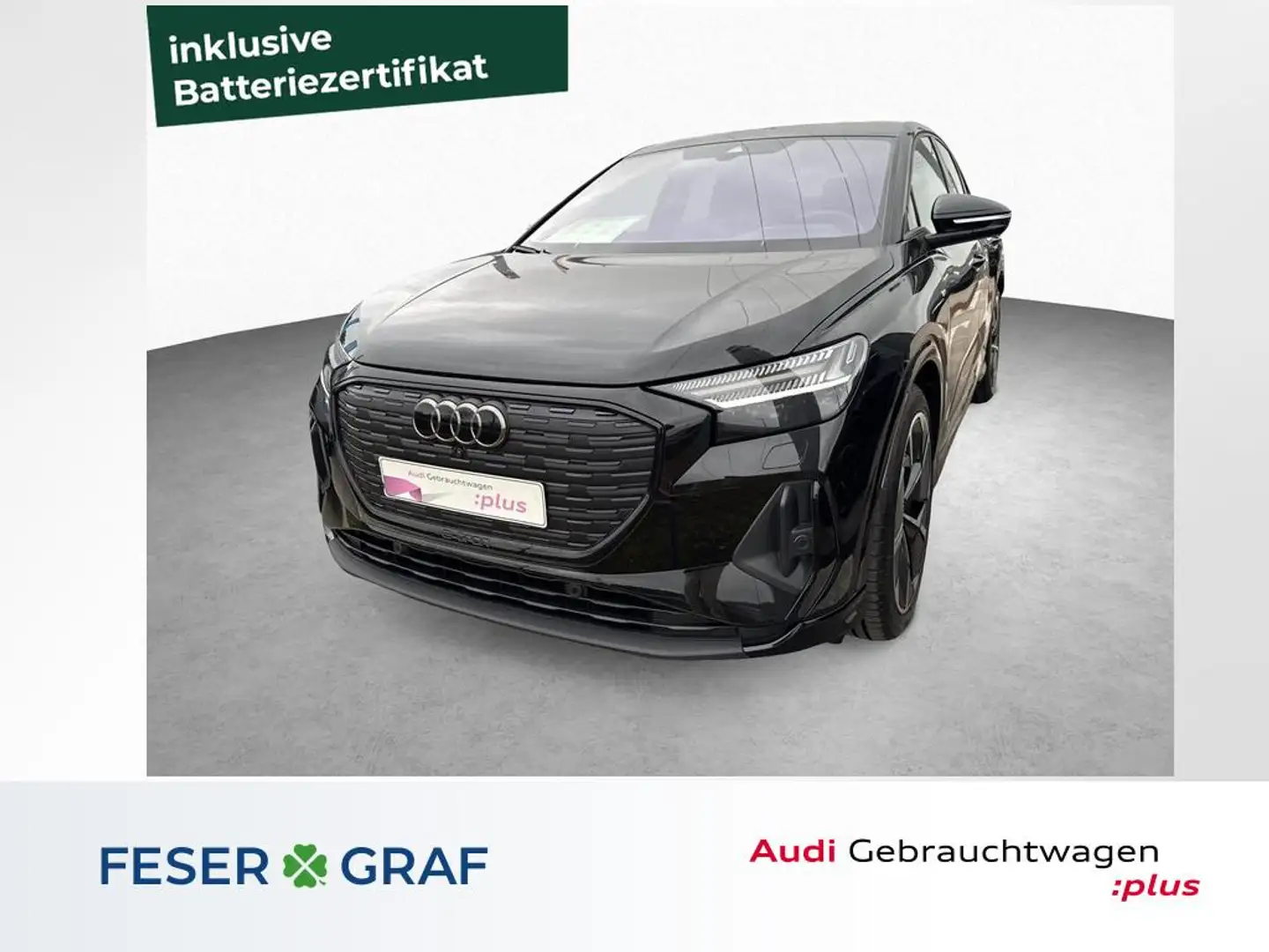 Audi Q4 e-tron Spb. e-tron 40 - S line Exterieur - ACC - AHK Noir - 1
