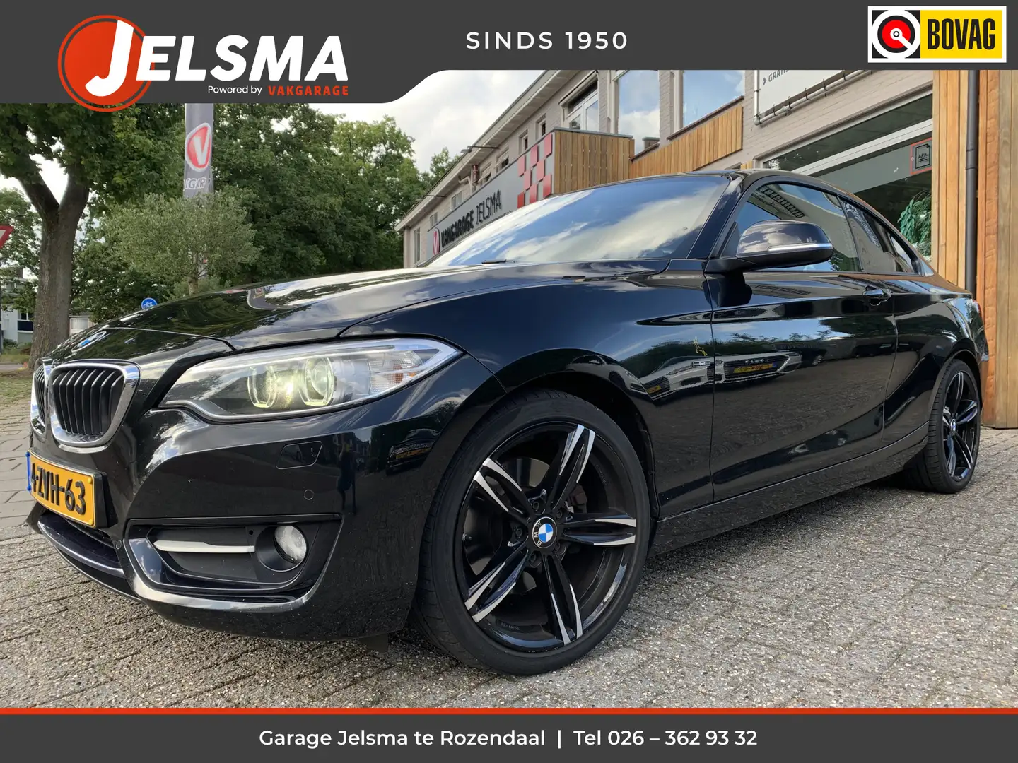 BMW 220 2-serie Coupé 220i Sport Aut., Orig. NL auto Zwart - 1