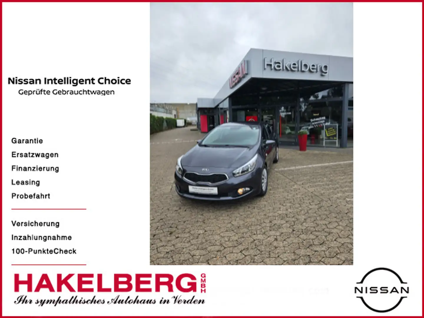 Kia Ceed / cee'd 1,6 GDI Edition 7 Klima, PDC Grau - 1