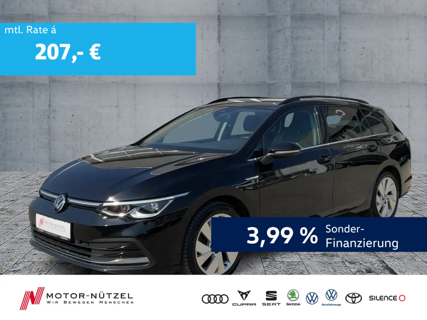 Volkswagen Golf Variant Golf VIII Variant 2.0 TDI DSG STYLE LED+NAVI+ACC Zwart - 1