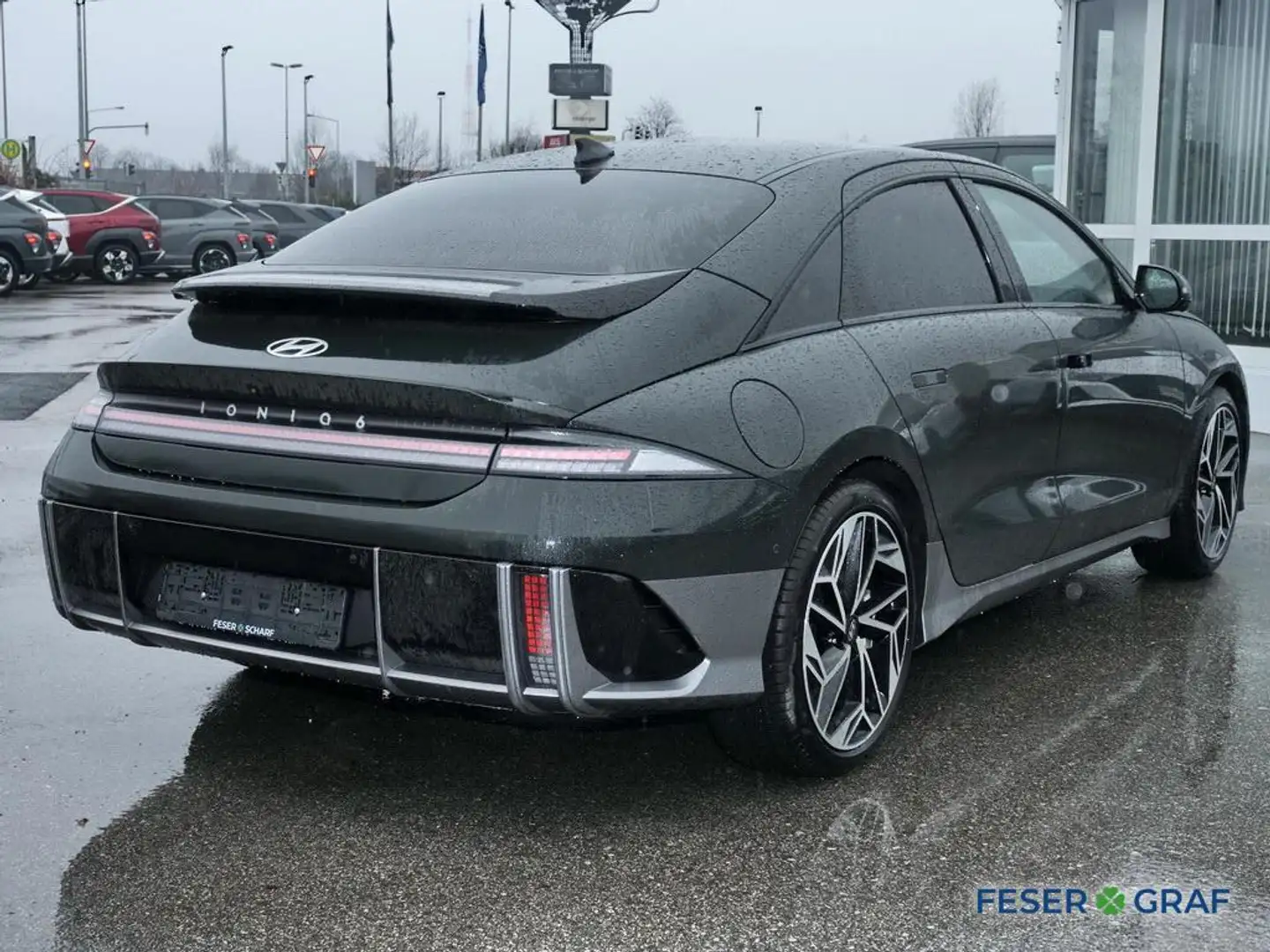 Hyundai IONIQ 6 UNIQ-PAKET LEDER NAVI KAMERA MATRIX 20" Zelená - 2