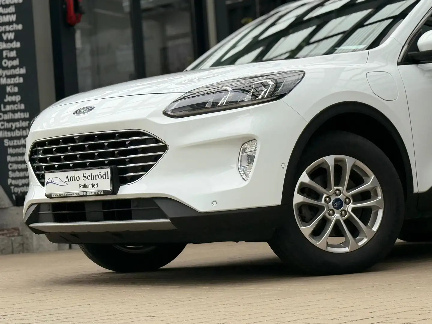 Ford Kuga Titanium X 2.5 PHEV, HUD, B&O, iACC, Tot-W, SR+WR Weiß - 2