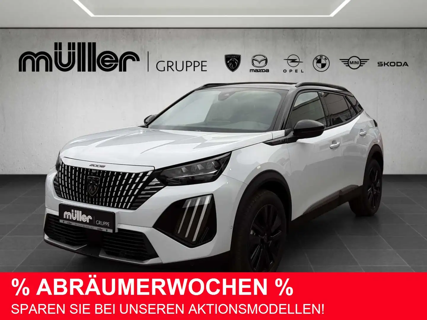 Peugeot 2008 GT HYBRID 145 e-DSC6 Hybrid Weiß - 1