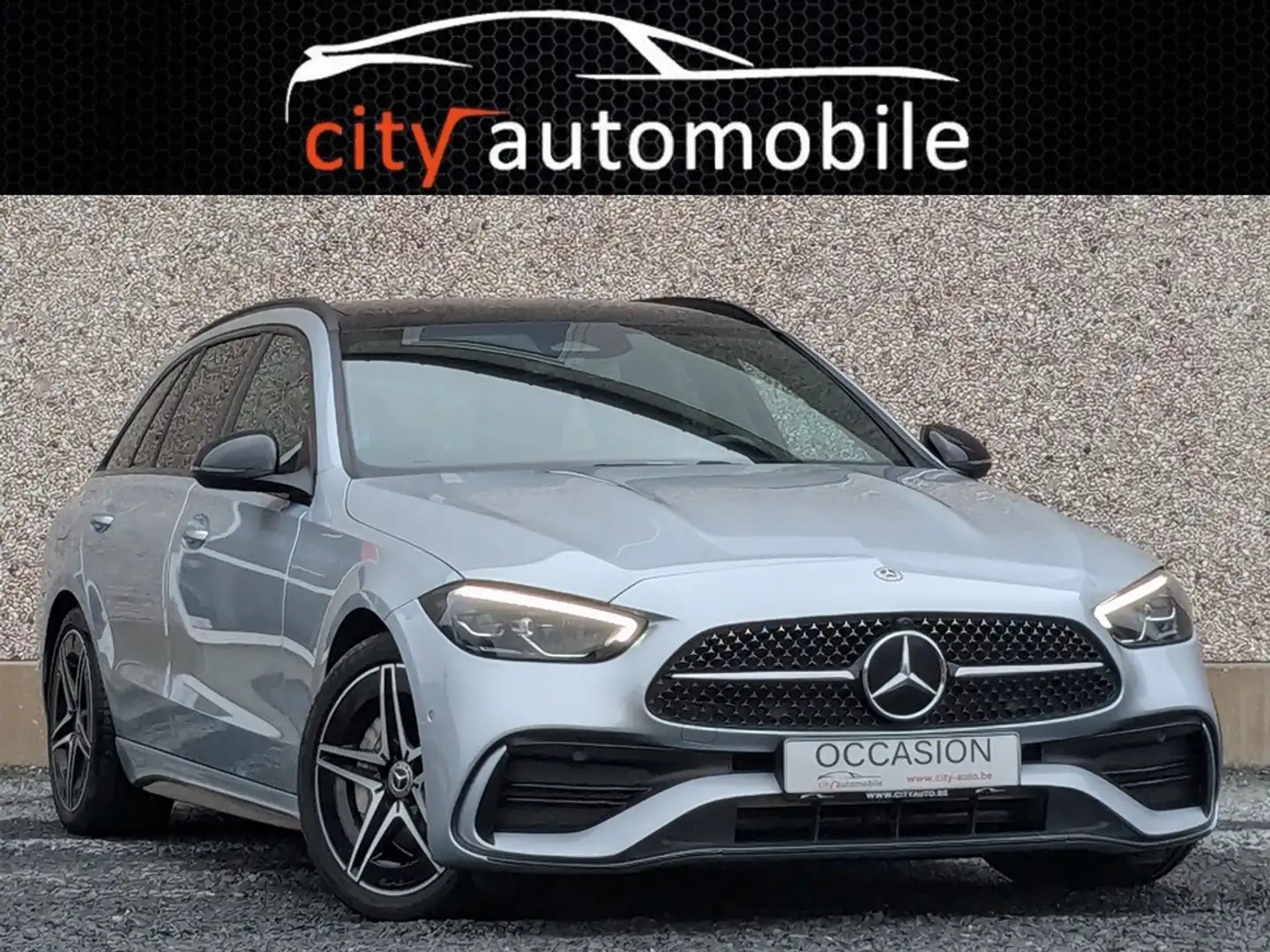 Mercedes-Benz C 200 D AMG LINE DCT TOIT OUV PACK LIGHT CAMERA CARPLAY Grijs - 1