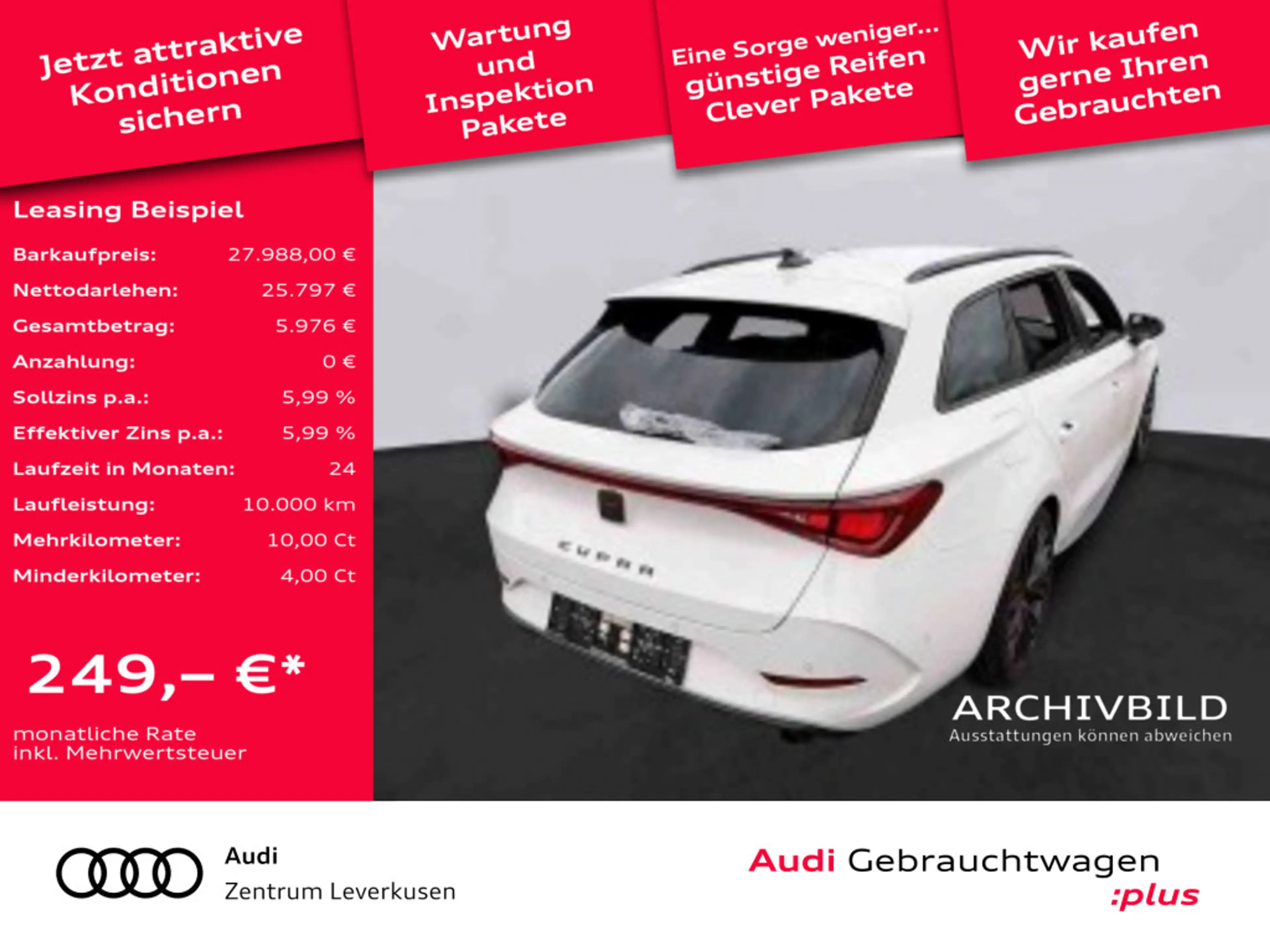 CUPRA Leon ST VZ DSG VIRT DCC AHK NAVI SHZ LED PDC — photo 2