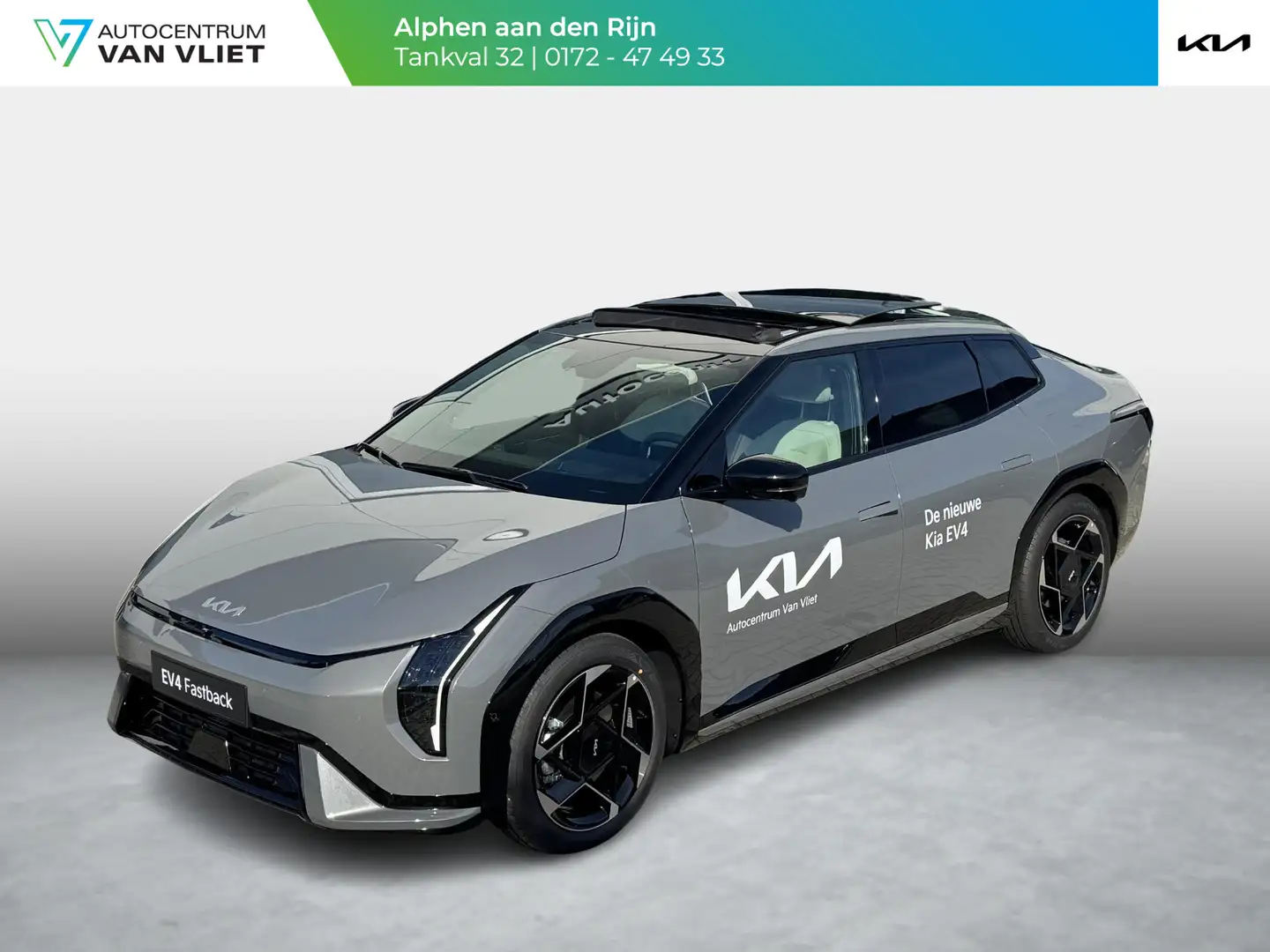 Kia EV4 Fastback GT-PlusLine 81.4 kWh Leverbaar in 2025 | Grijs - 1