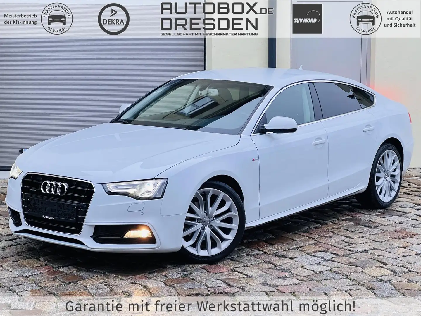 Audi A5 Sportback S-Line Quattro +ACC+AHK+CAM+STHZ+ Weiß - 1