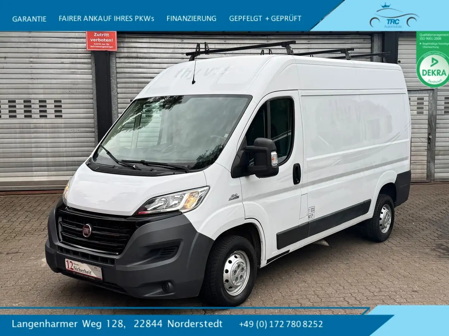 Fiat Ducato Hochr.-Kasten 30 130 L2H2 RS: 3450 mm Biały - 1