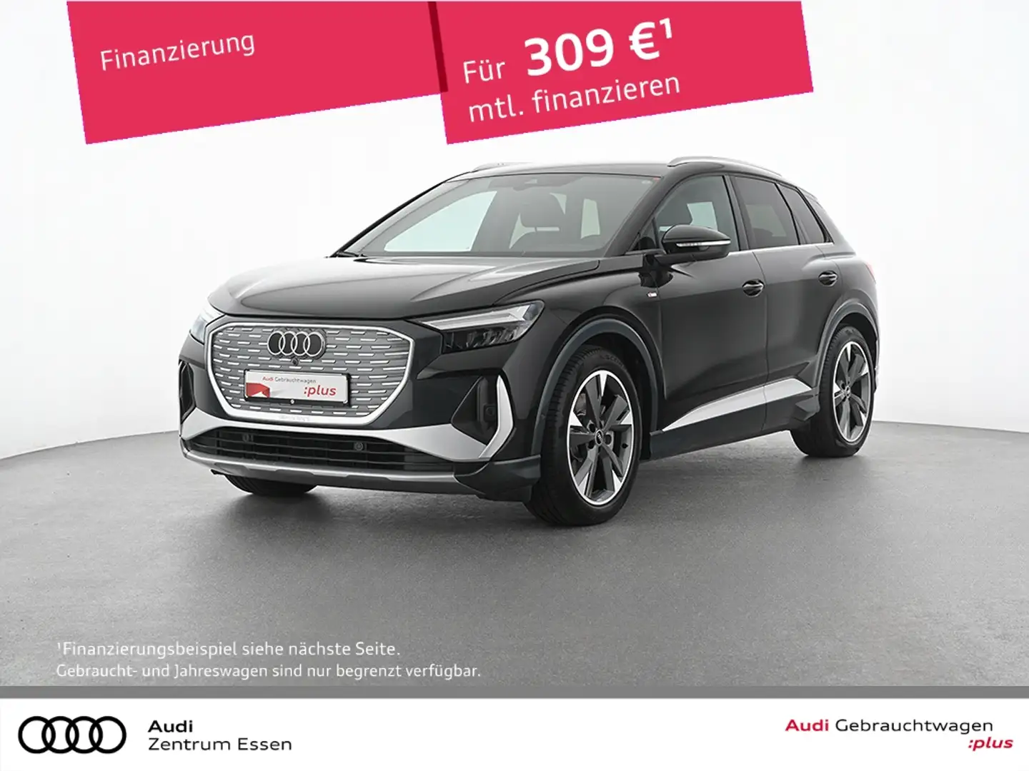 Audi Q4 e-tron 40 S-LINE LED NAV PLUS SHZ RÜFA PDC   MUFU   FSE Schwarz - 1