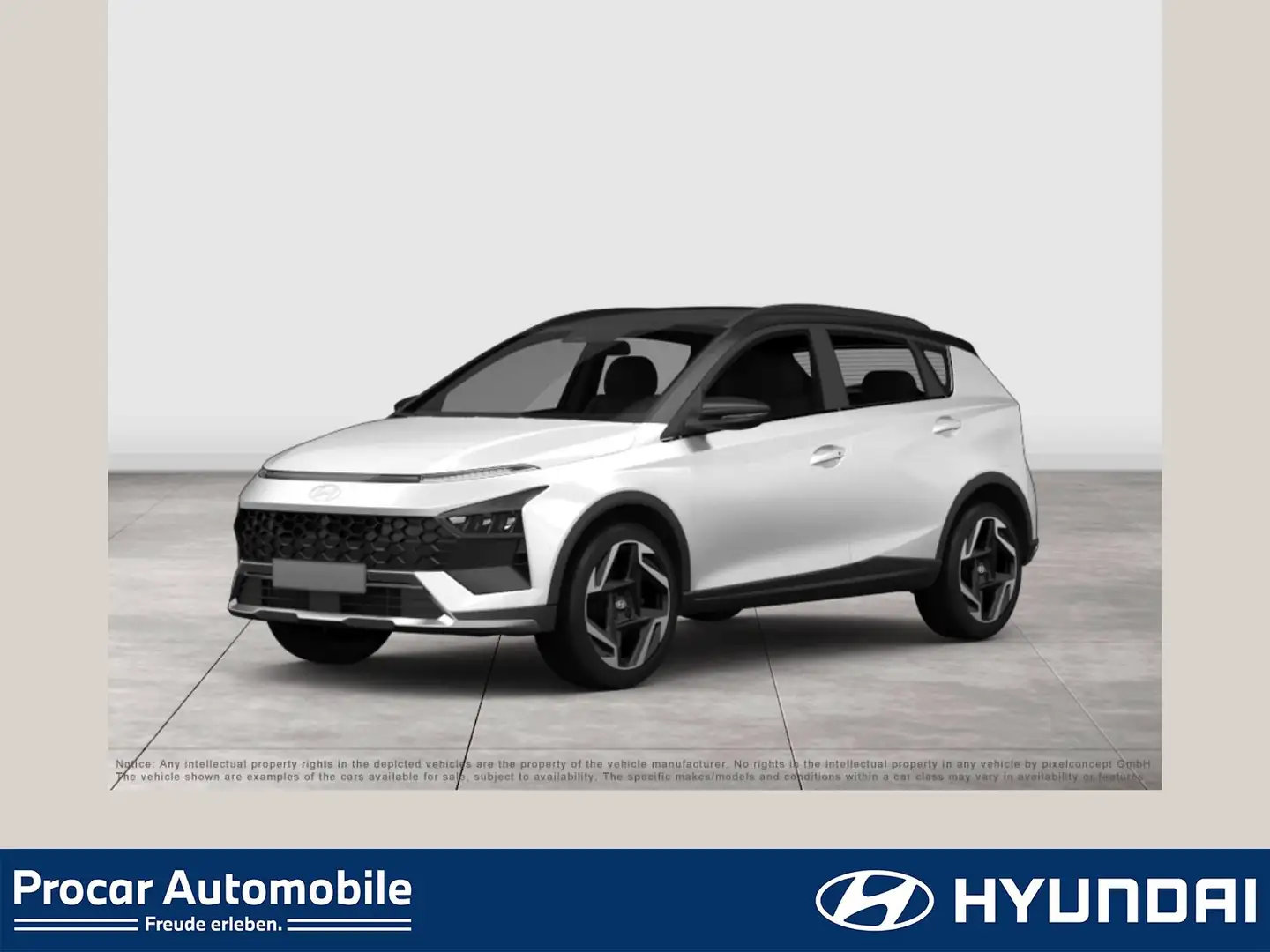 Hyundai BAYON TREND MY25 1.0 T-GDI (100 PS) 7-DCT,Komfortpaket,R Weiß - 1
