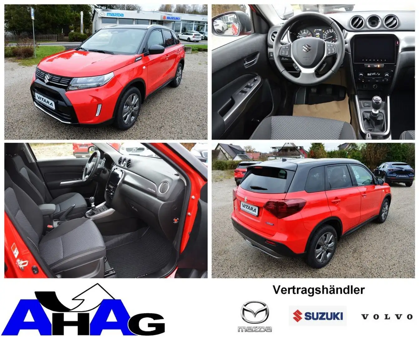 Suzuki Vitara 1.4 Hybrid Allgrip Comfort *ACC+LED+AHK* Rood - 1