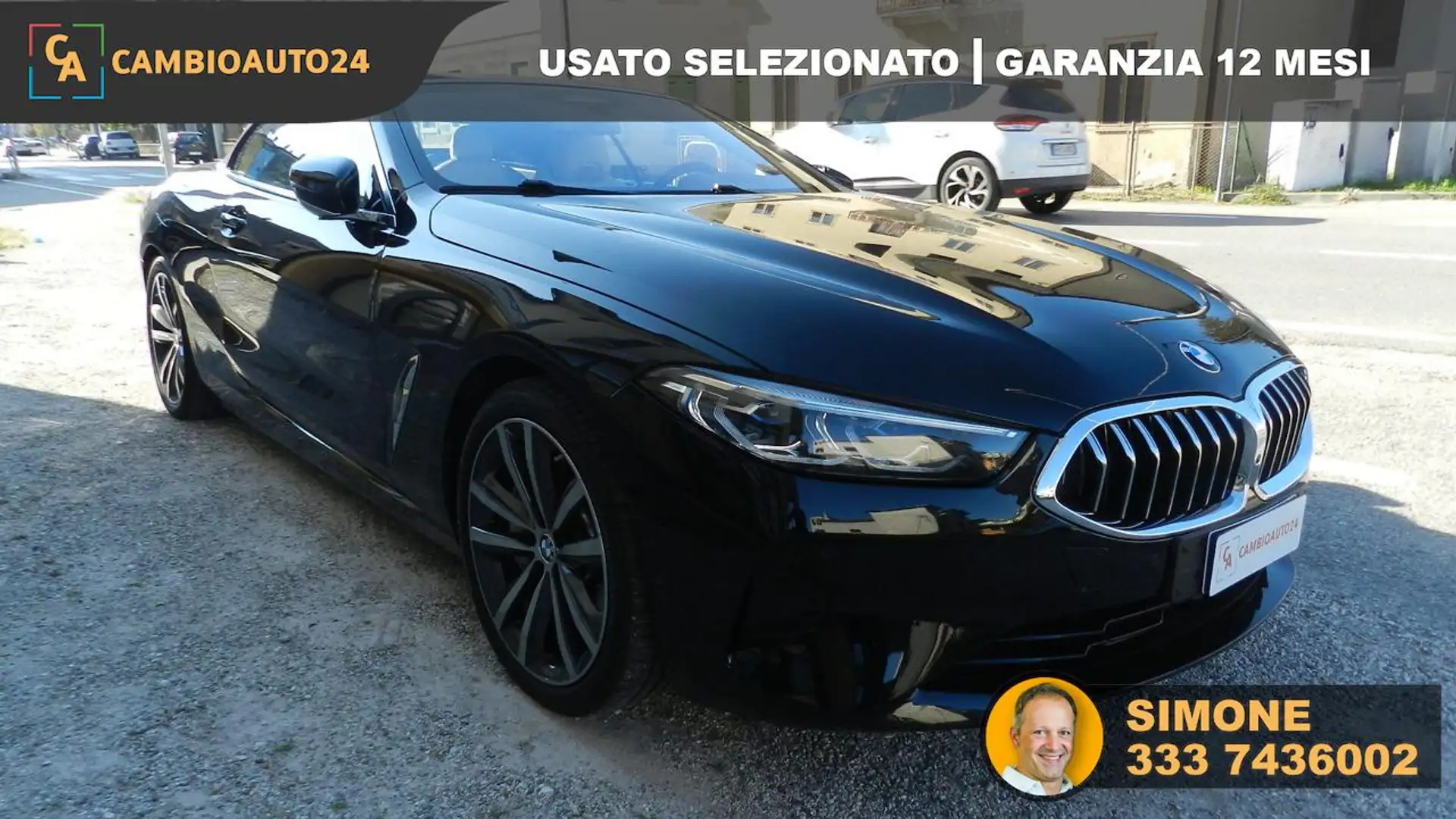 BMW 840 d 48V xDrive Cabrio Noir - 2