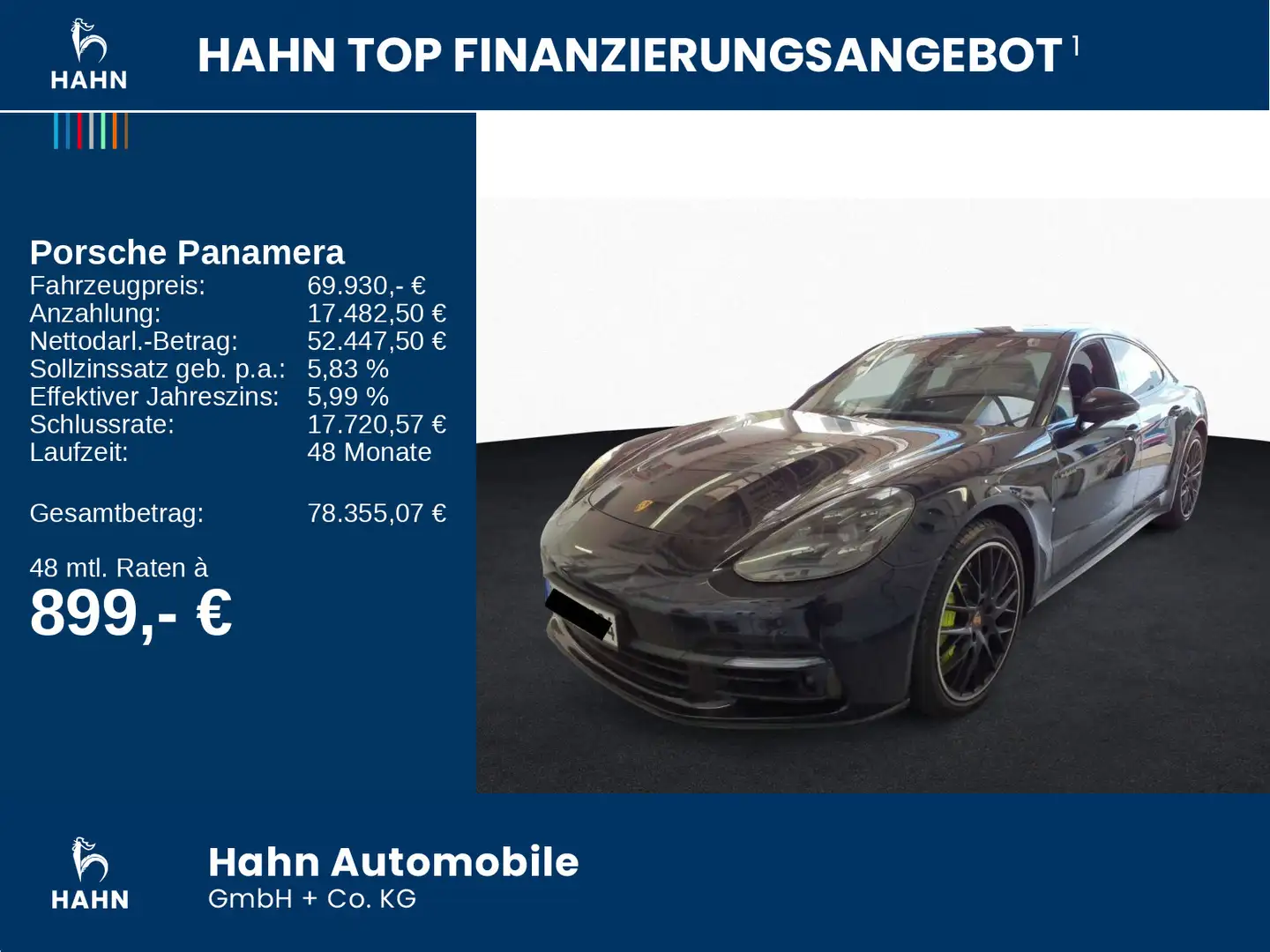 Porsche Panamera 4 E-Hybrid Edition Sportabgas Matrix Ca Schwarz - 2