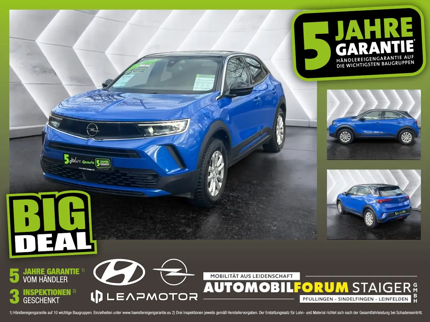 Opel Mokka-E Mokka e Edition ACC AUT DynLicht Fernlichtass. Blau - 1