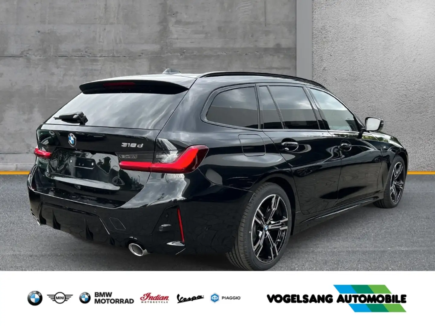 BMW 318 d M Sport Touring Noir - 2